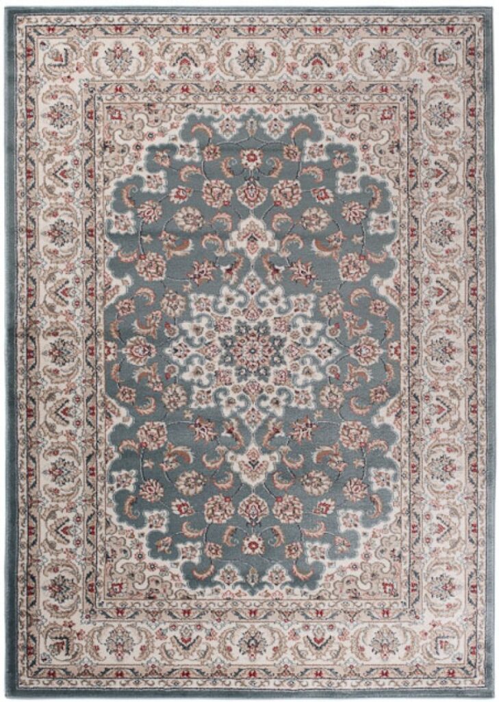 Alfombra Colorado Azul Crema Rojo Tradicional