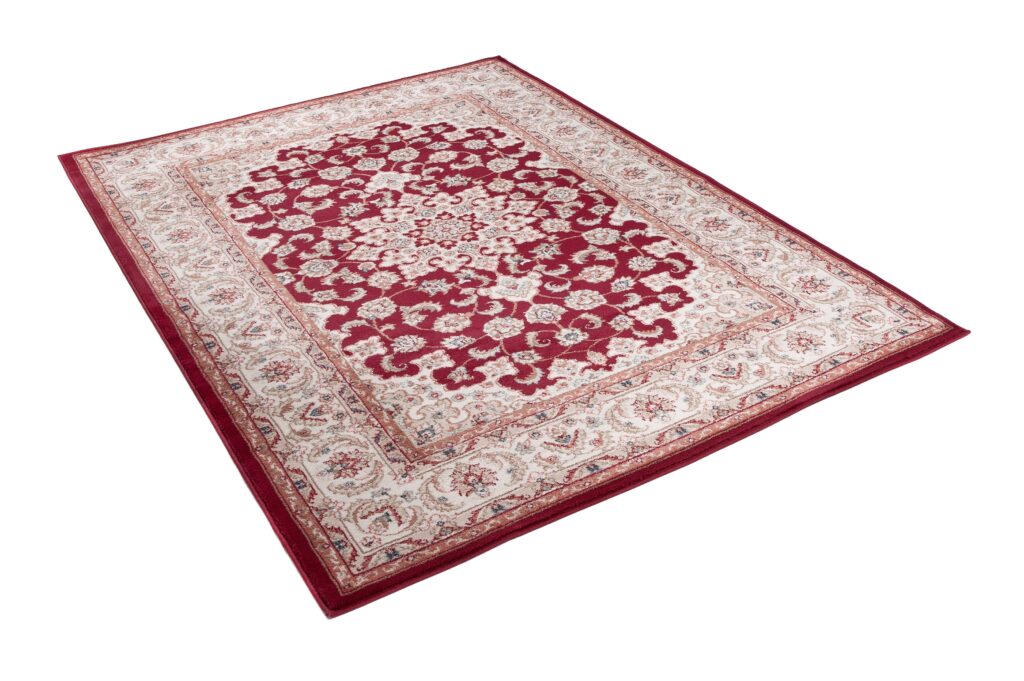 Alfombra Colorado Rojo Crema Tradicional