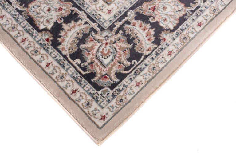 Alfombra Colorado Tradicional Beige Gris Rojo