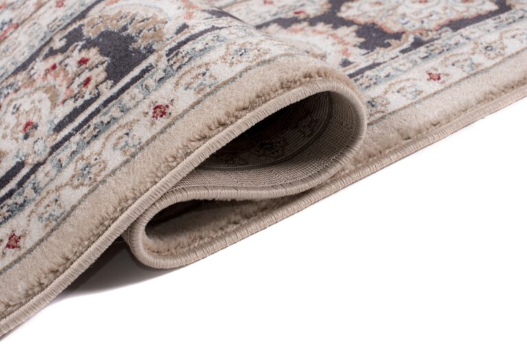 Alfombra Colorado Tradicional Beige Gris Rojo