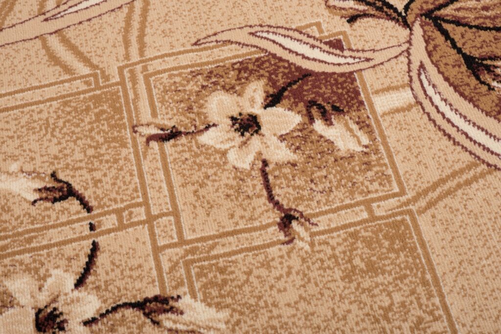 Alfombra Atlas Beige Marrón Clásico Floral