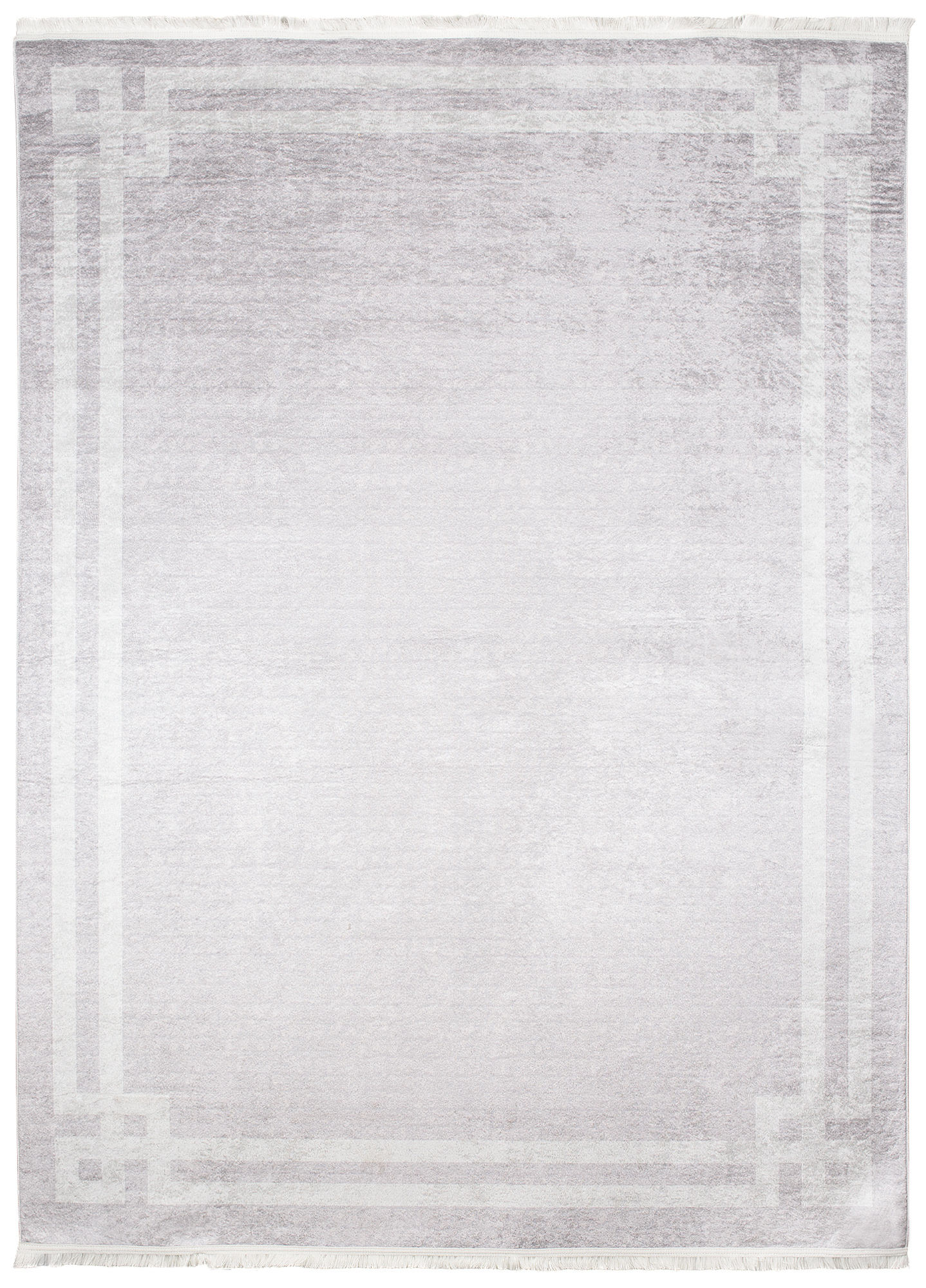 Alfombra Toscana con Flecos Gris Claro Marco