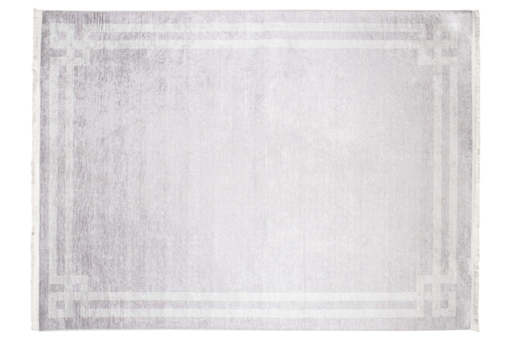 Alfombra Toscana con Flecos Gris Claro Marco