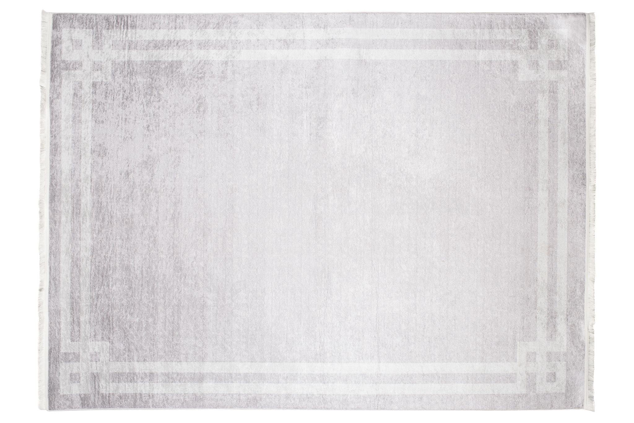 Alfombra Toscana con Flecos Gris Claro Marco