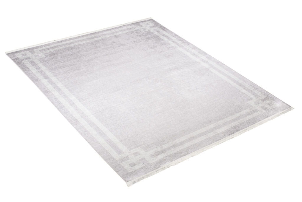 Alfombra Toscana con Flecos Gris Claro Marco