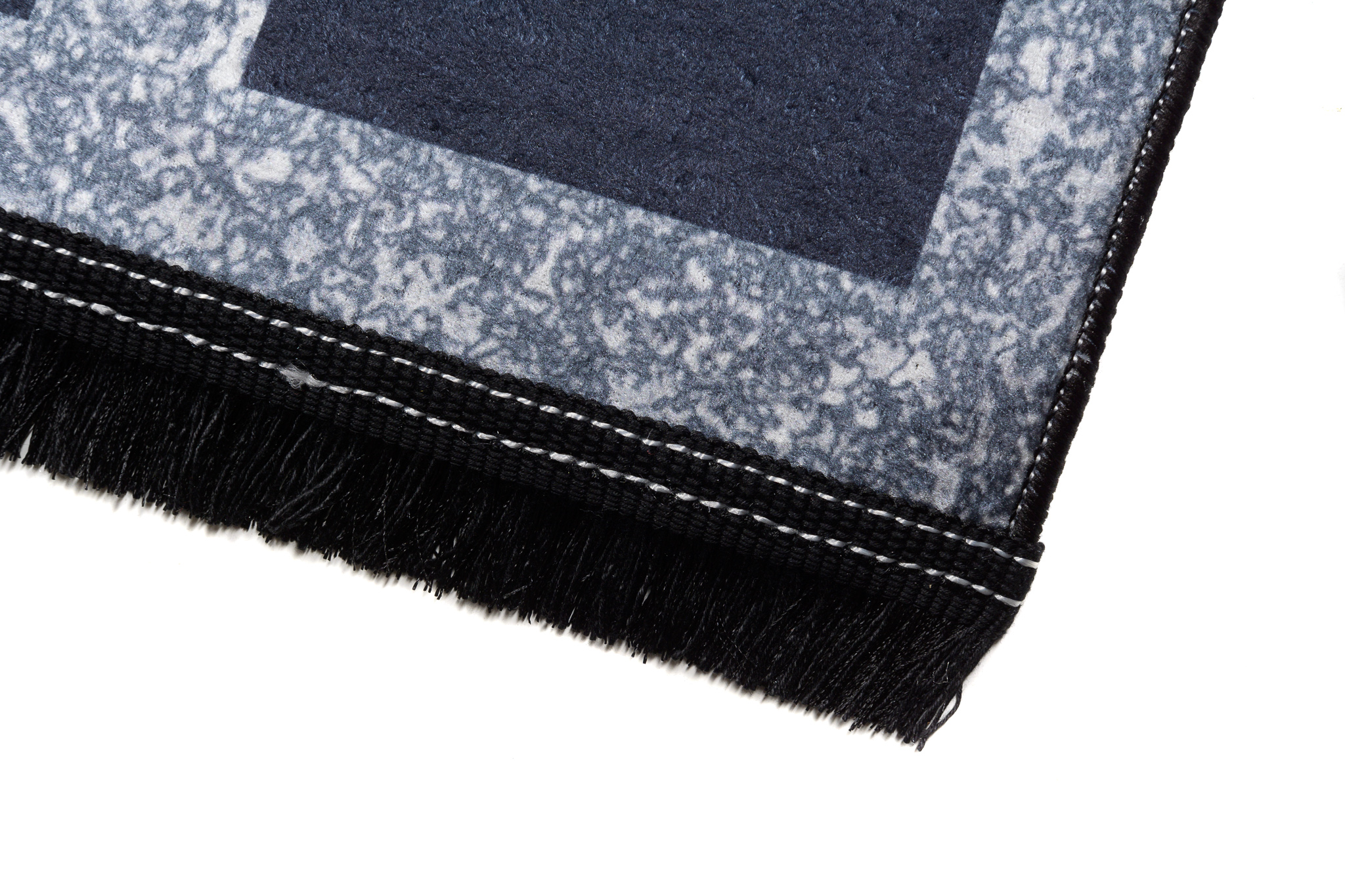Alfombra Toscana con Flecos Gris Azul Marco