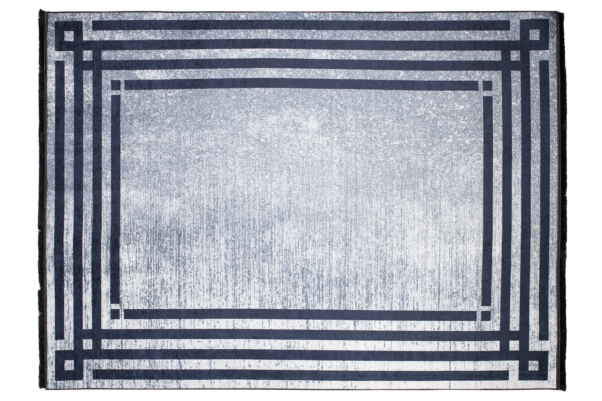 Alfombra Toscana con Flecos Gris Azul Marco