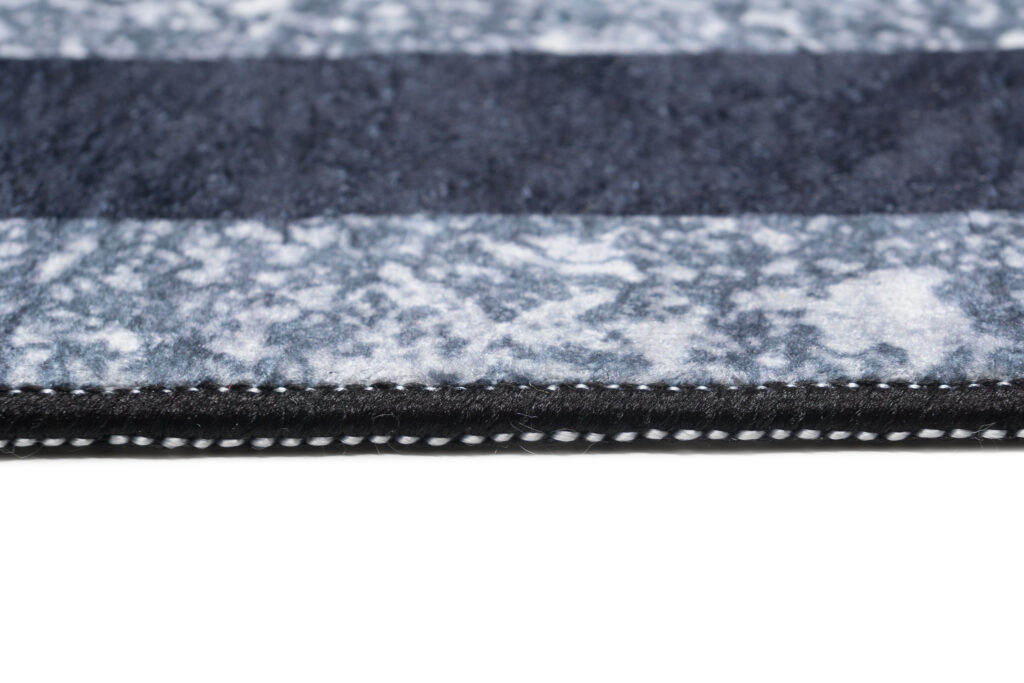 Alfombra Toscana con Flecos Gris Azul Marco