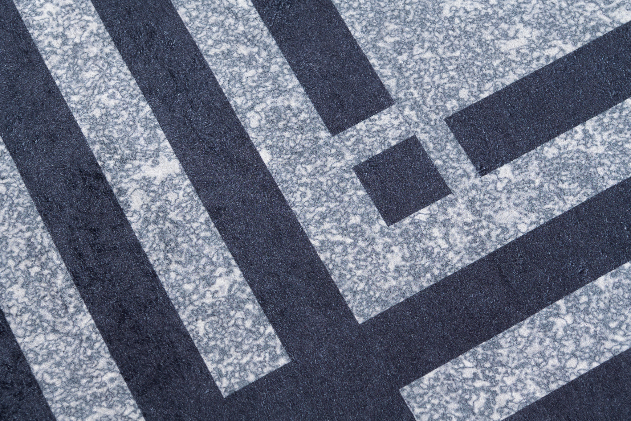 Alfombra Toscana con Flecos Gris Azul Marco
