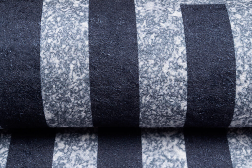 Alfombra Toscana con Flecos Gris Azul Marco