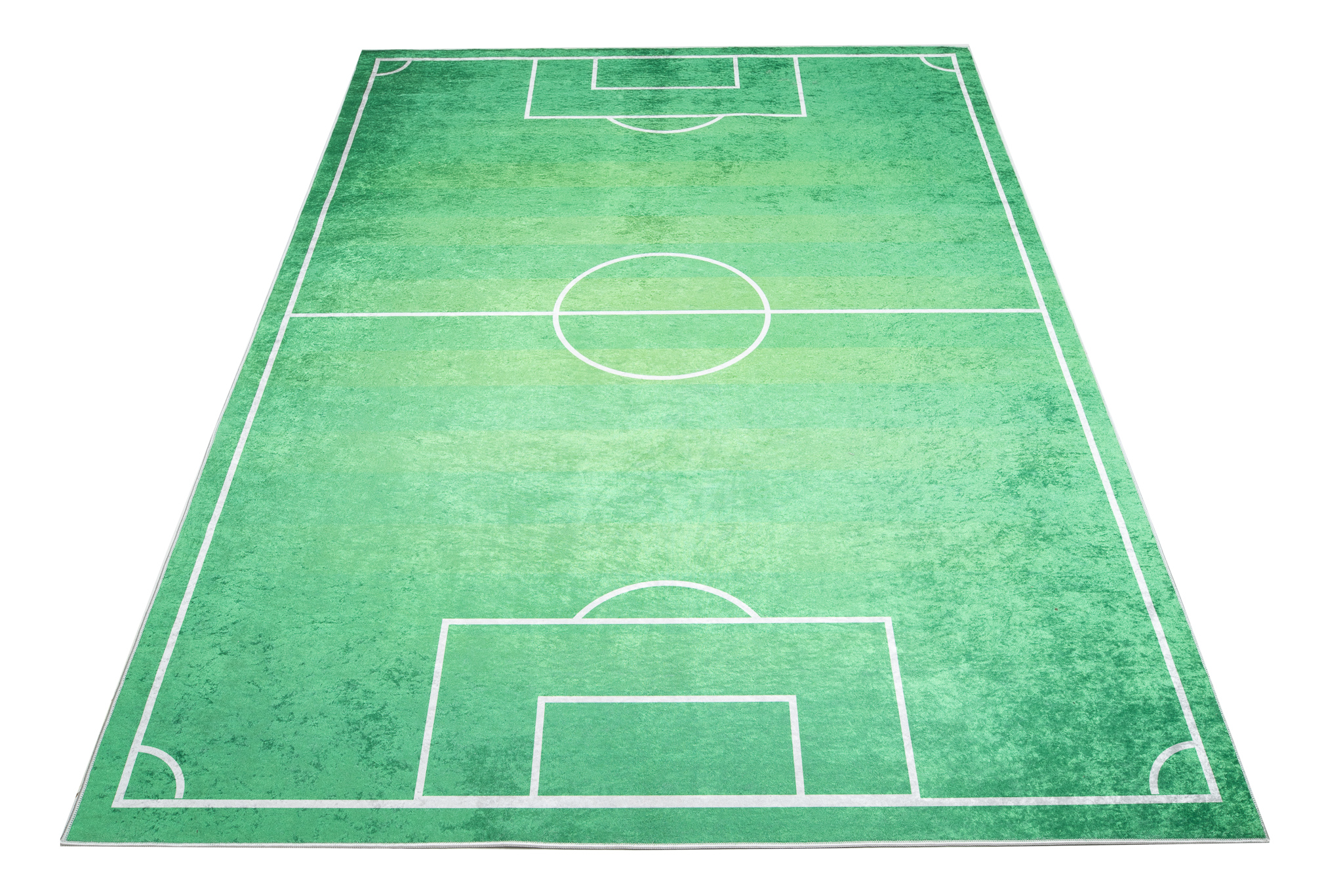 Alfombra Infantil Emma Lavable Antideslizante Verde Campo de Fútbol