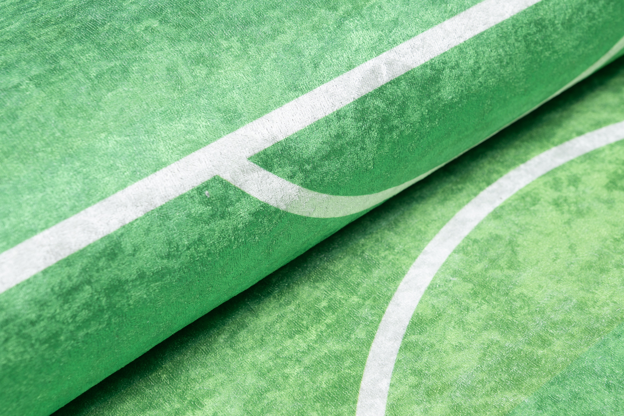 Alfombra Infantil Emma Lavable Antideslizante Verde Campo de Fútbol