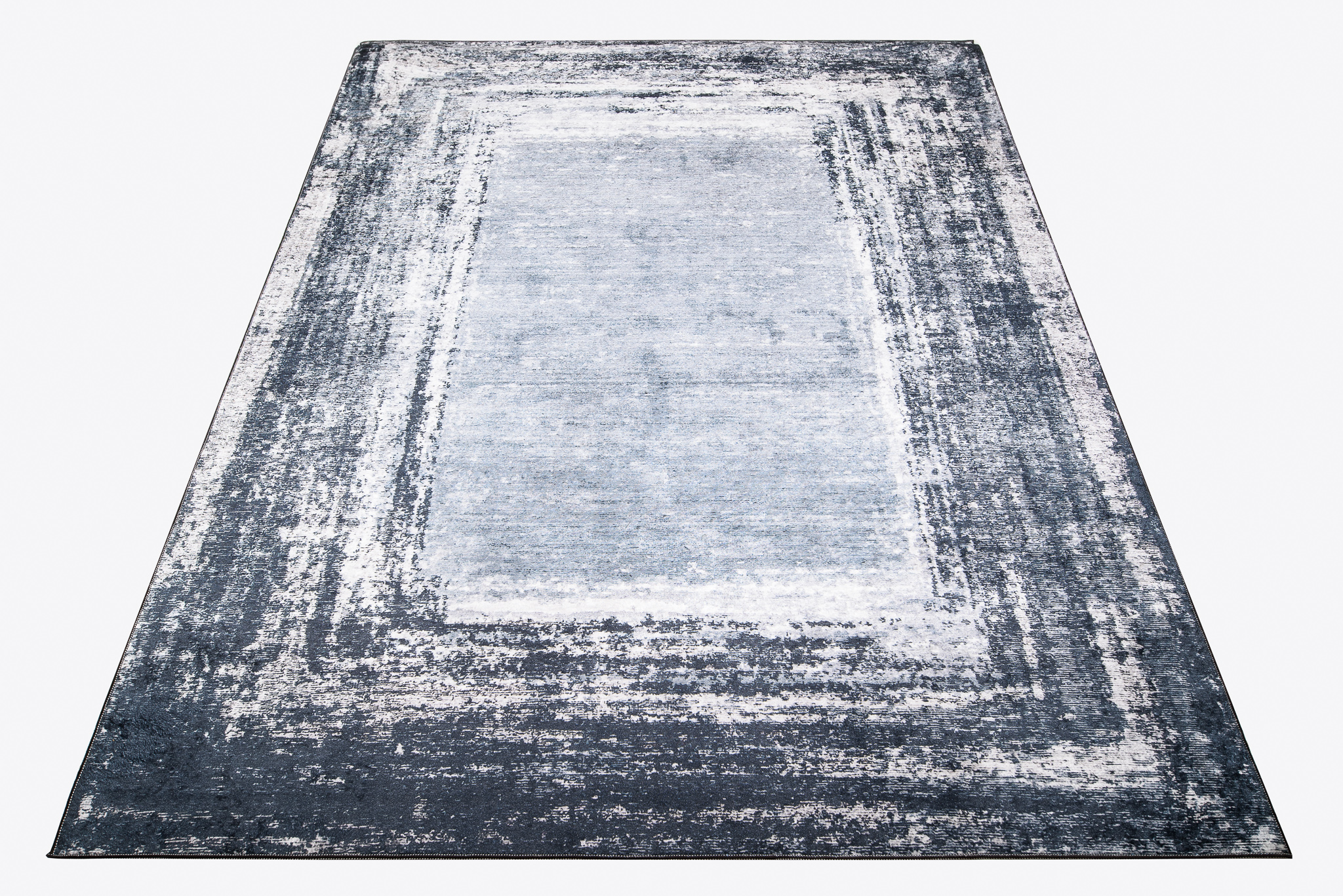 Alfombra Toscana Desgastada Gris Azul Antideslizante
