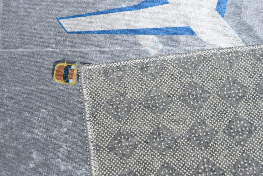 Alfombra Infantil Emma Lavable Antideslizante Gris Aeropuerto