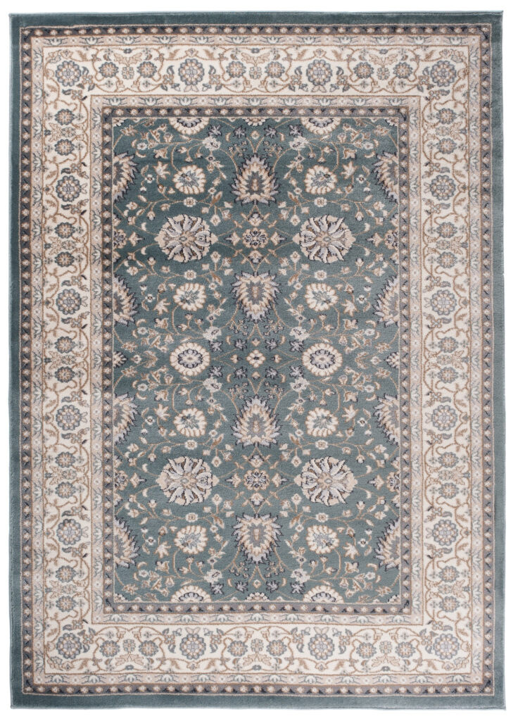 Alfombra Colorado Tradicional Azul Beige Verde