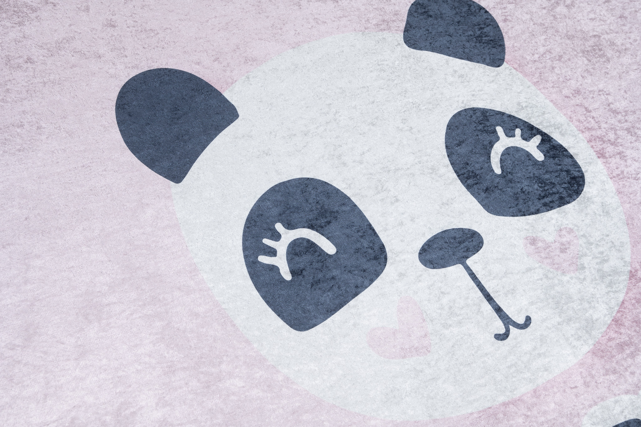 Alfombra Infantil Emma Rosa Panda Antideslizante
