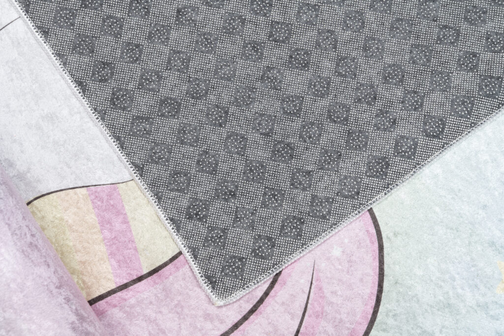 Alfombra Infantil Emma Lavable Antideslizante Rosa Unicornio