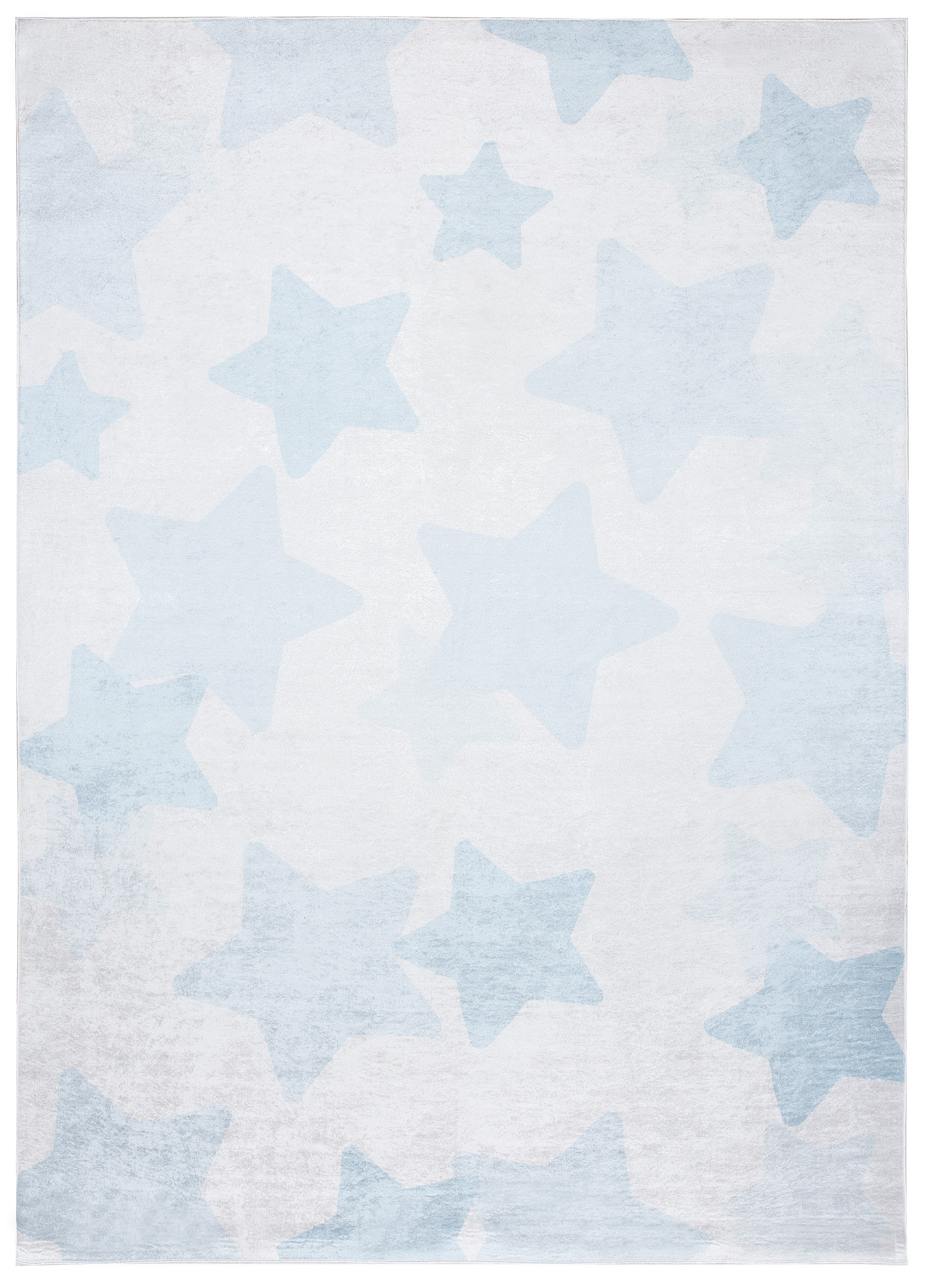 Alfombra Infantil Emma Azul Claro Estrellas Antideslizante