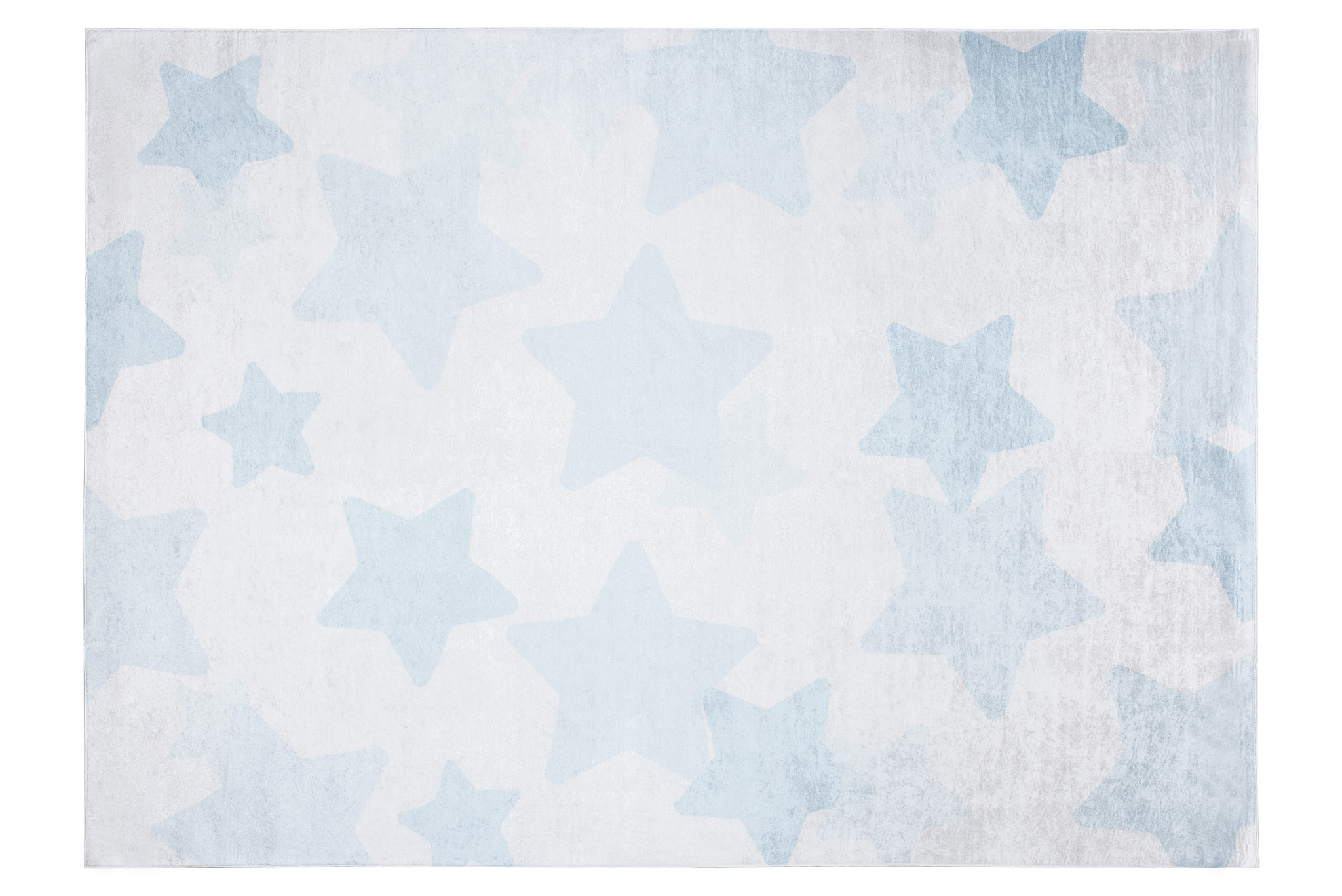 Alfombra Infantil Emma Azul Claro Estrellas Antideslizante
