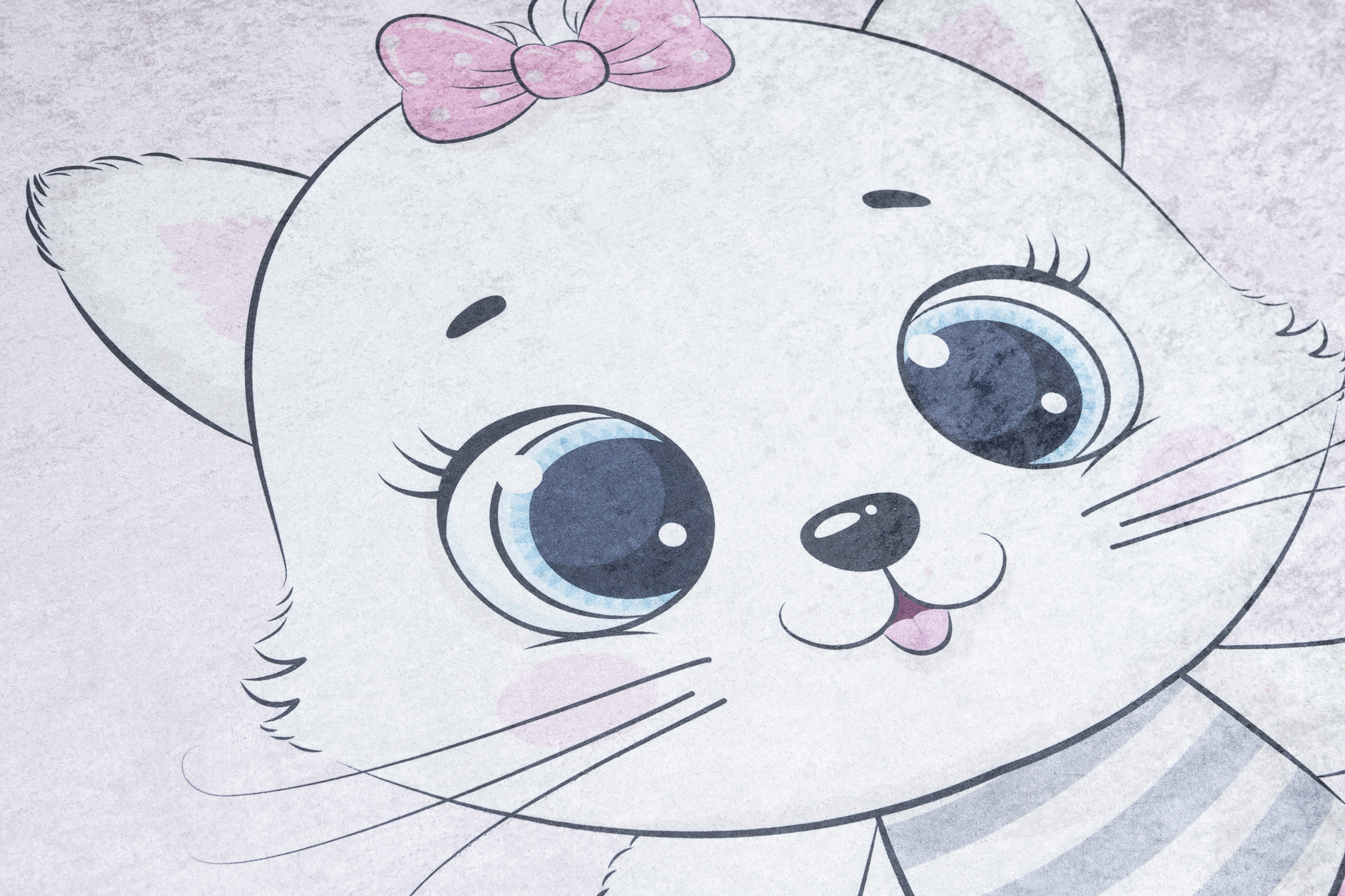 Alfombra Infantil Emma Rosa Gato Bailarina Antideslizante
