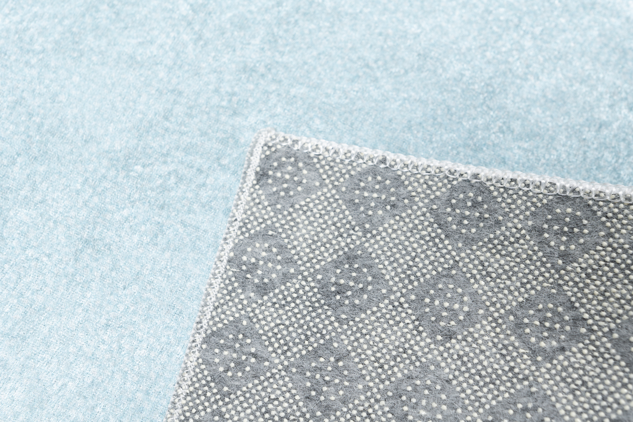 Alfombra Infantil Emma Lavable Antideslizante Azul Gris Pandas