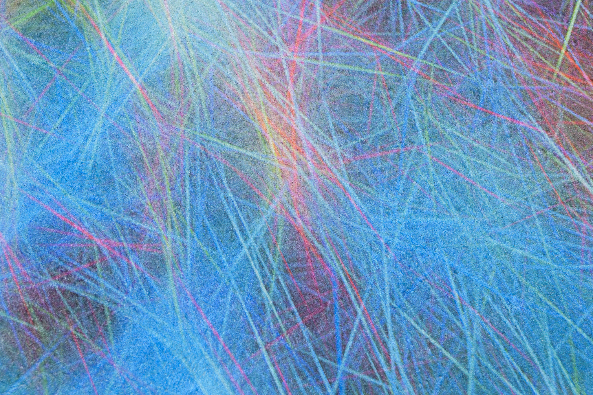 Alfombra Toscana Red Neón Abstracta Antideslizante