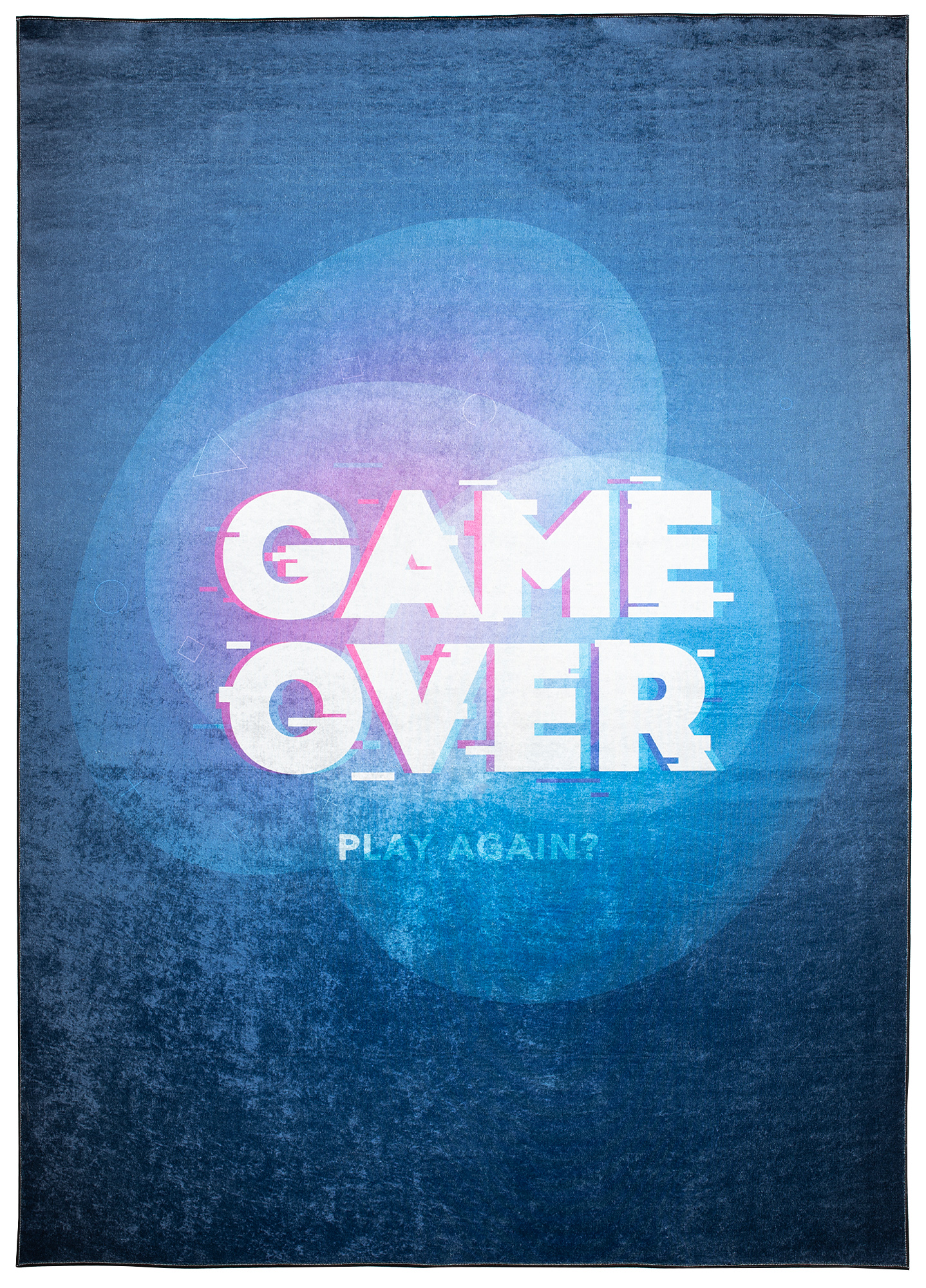 Alfombra Infantil Emma Lavable Antideslizante Azul Marino Game Over