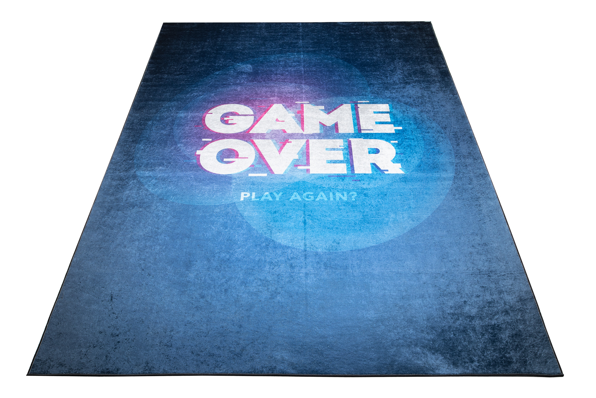 Alfombra Infantil Emma Lavable Antideslizante Azul Marino Game Over