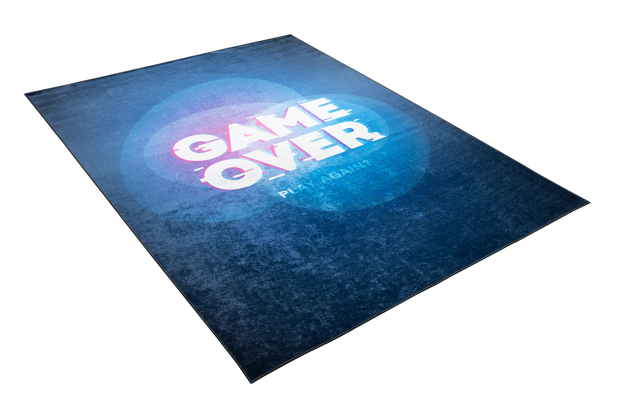Alfombra Infantil Emma Lavable Antideslizante Azul Marino Game Over