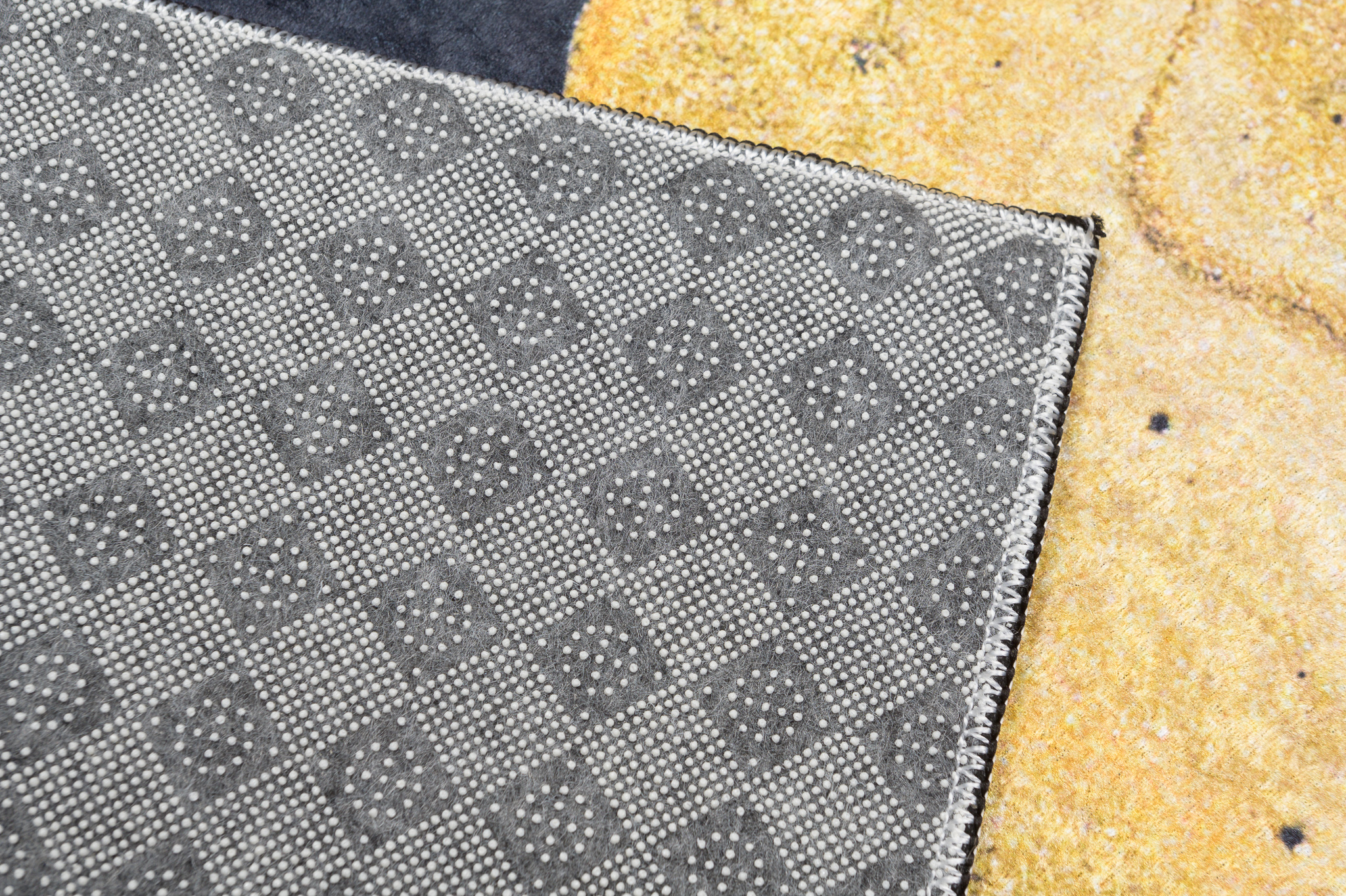 Alfombra Toscana Gris Dorado Ágata Antideslizante