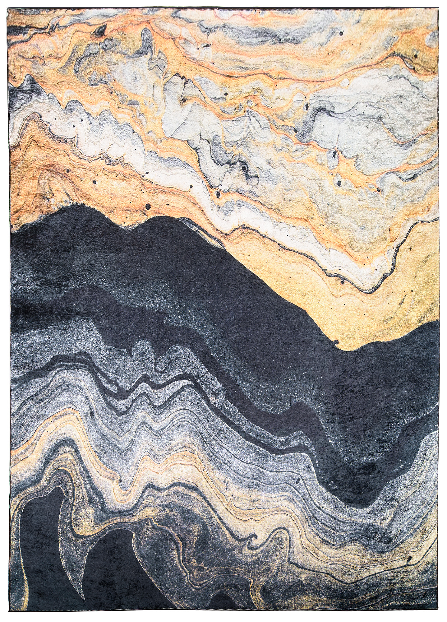 Alfombra Toscana Gris Dorado Ágata Antideslizante
