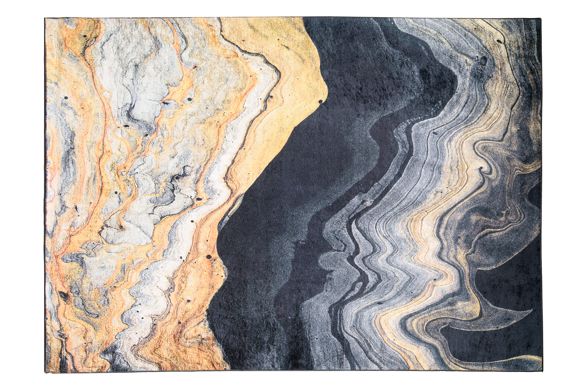 Alfombra Toscana Gris Dorado Ágata Antideslizante