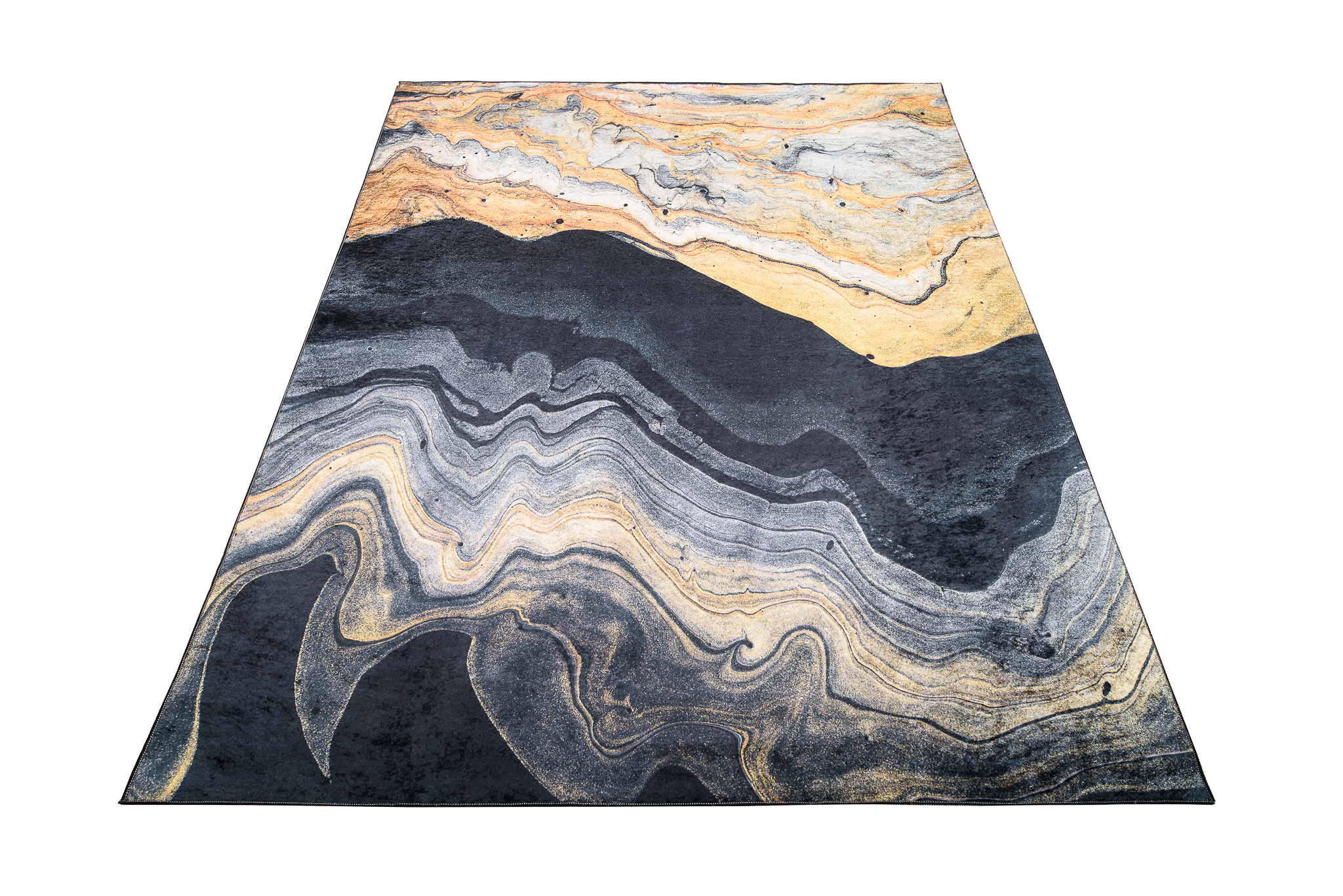 Alfombra Toscana Gris Dorado Ágata Antideslizante
