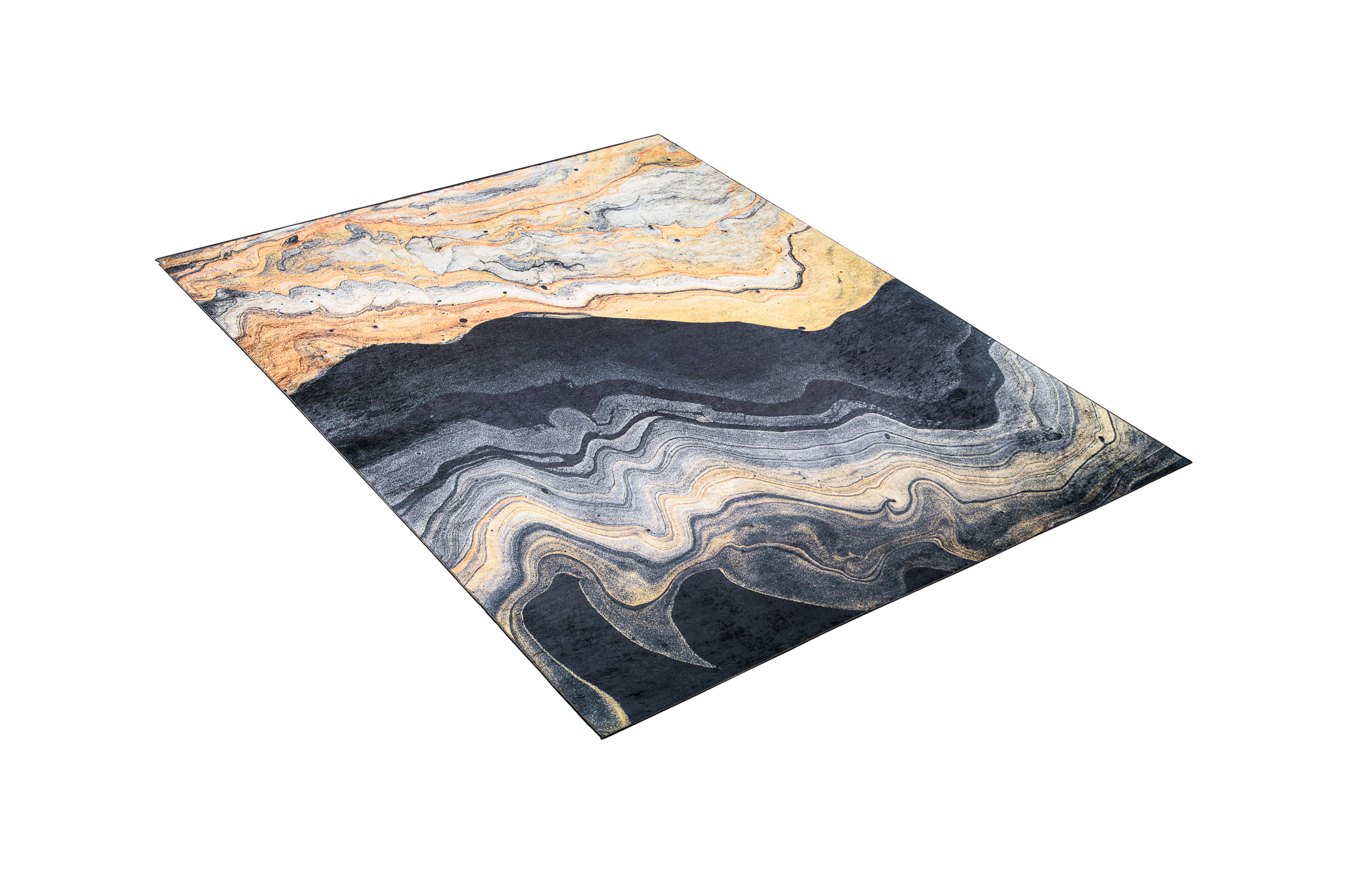 Alfombra Toscana Gris Dorado Ágata Antideslizante