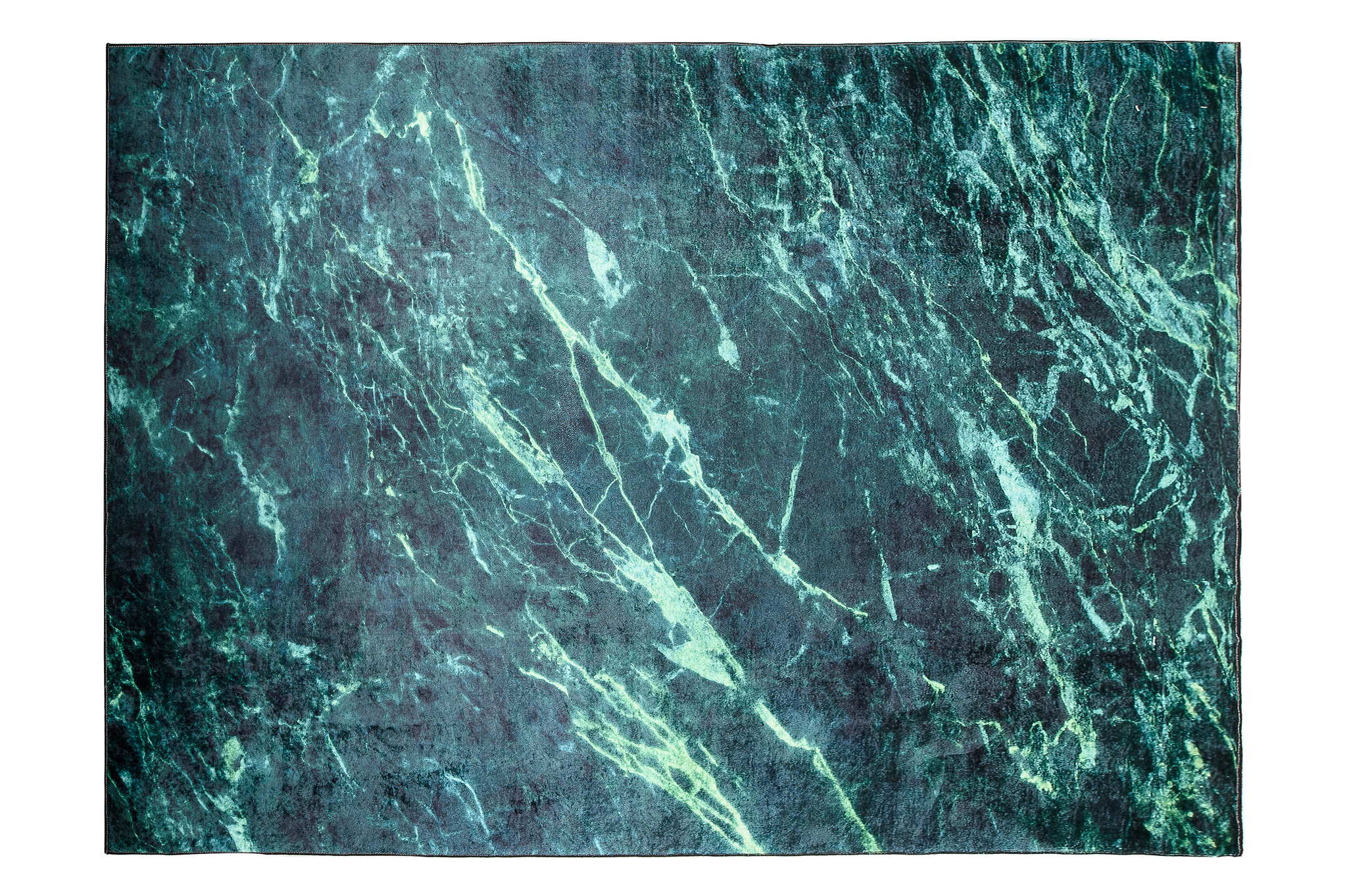 Alfombra Toscana Abstracta Verde Oscuro