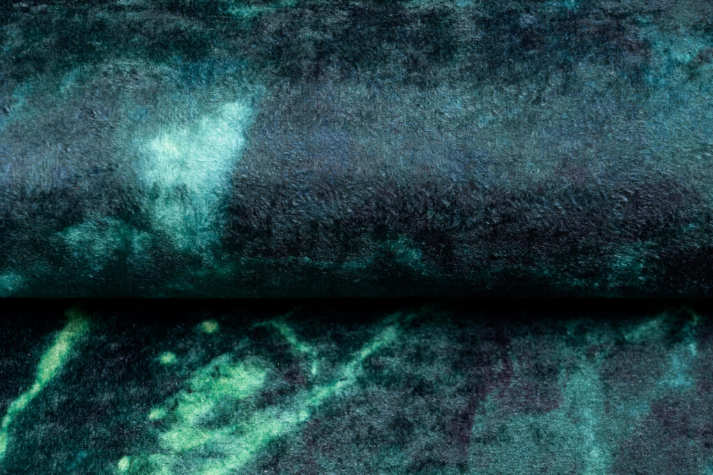 Alfombra Toscana Abstracta Verde Oscuro