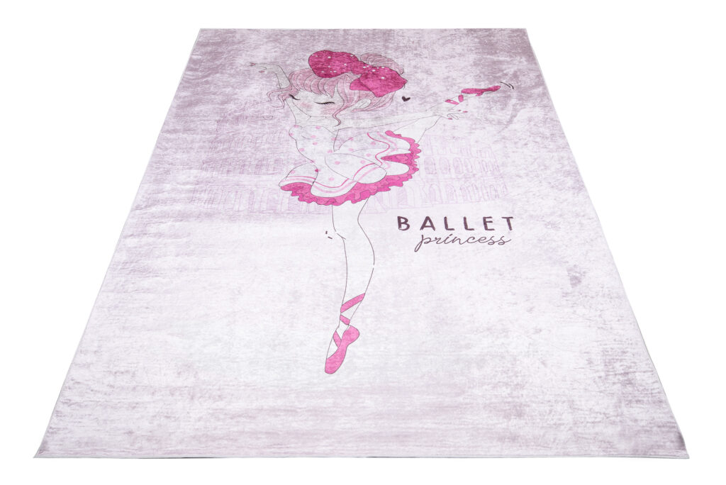 Alfombra Infantil Emma Rosa Niña Bailarina Antideslizante