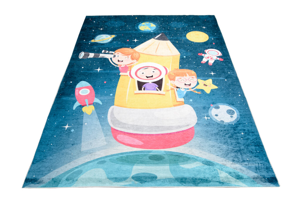 Alfombra Infantil Emma Rosa Claro Bailarina Antideslizante