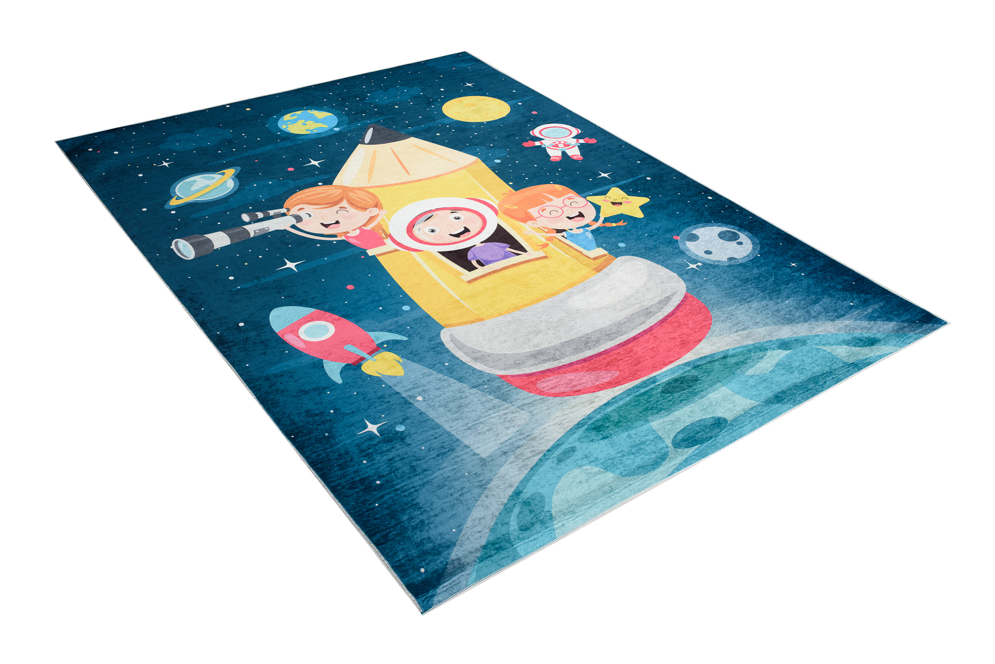 Alfombra Infantil Emma Rosa Claro Bailarina Antideslizante