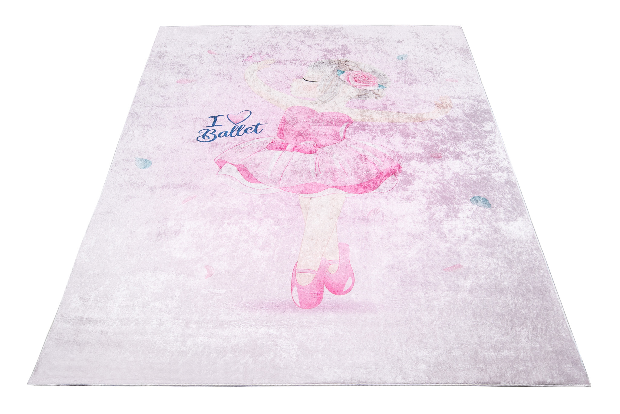 Alfombra Infantil Emma Rosa Bailarina Antideslizante