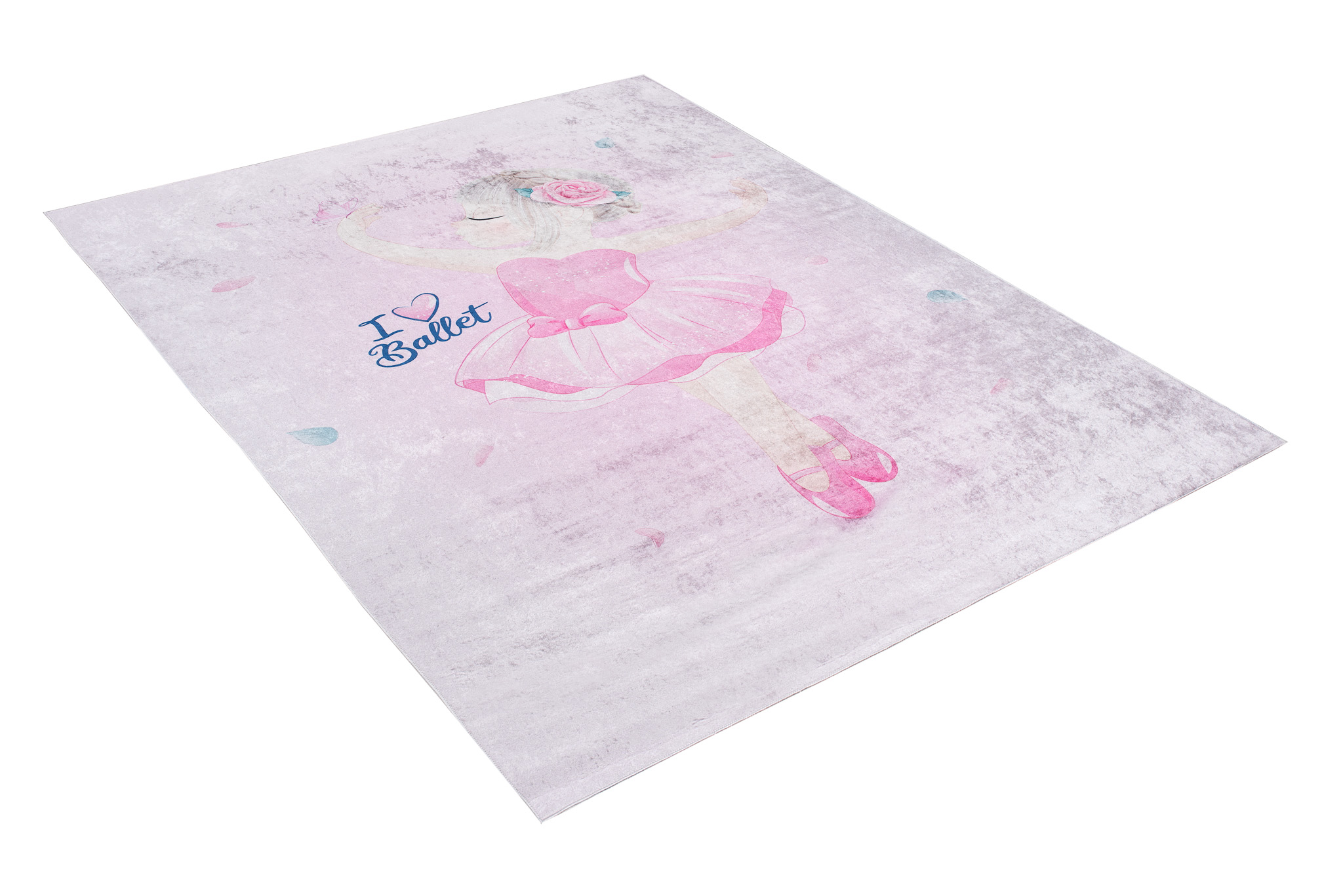 Alfombra Infantil Emma Rosa Bailarina Antideslizante