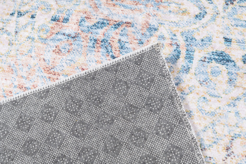 Alfombra Toscana Vintage Azul Beige Ornamentos