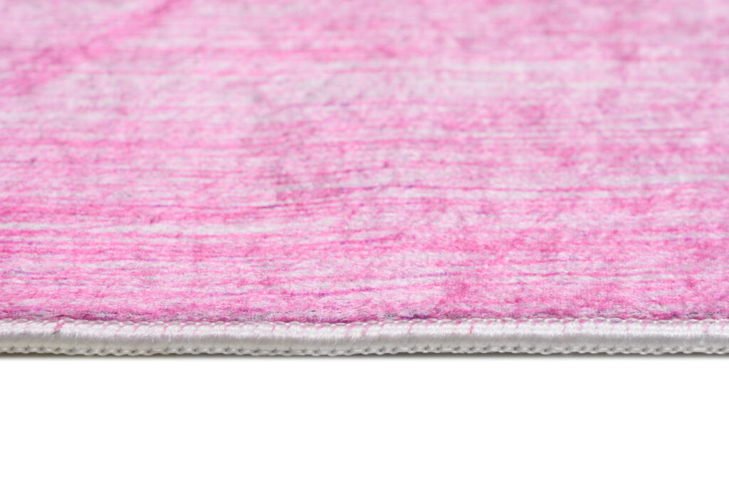 Alfombra Toscana Rosa Azul Líneas Abstractas