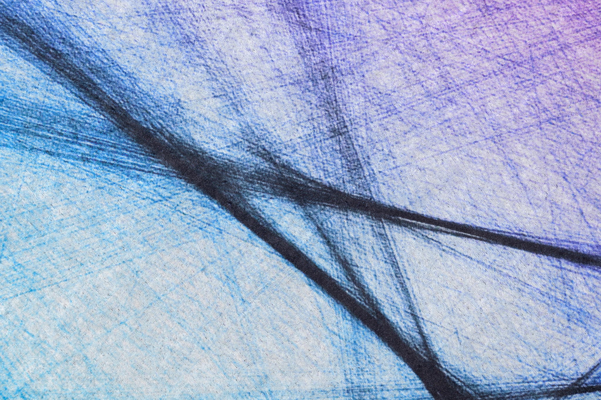 Alfombra Toscana Rosa Azul Líneas Abstractas