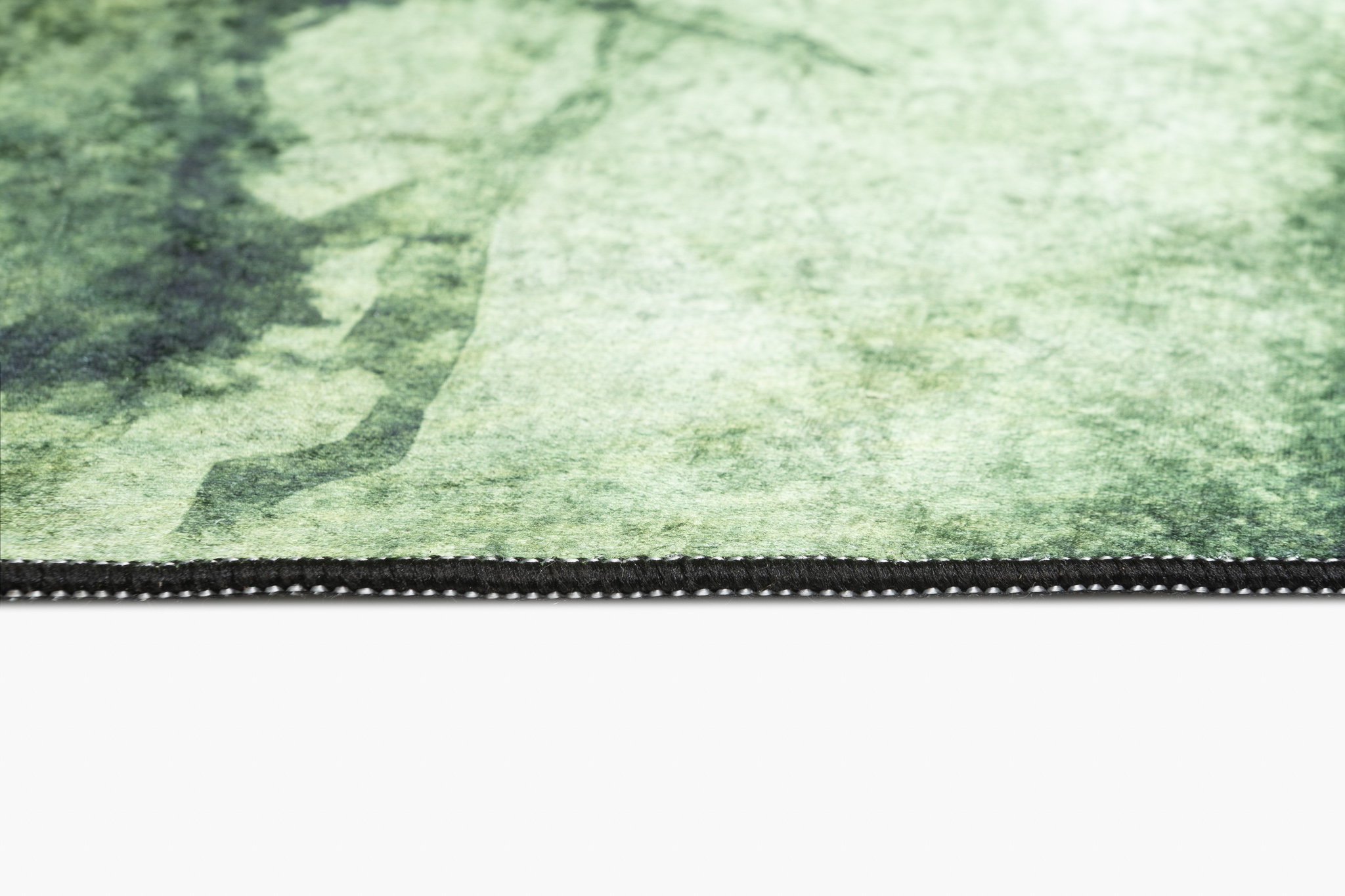 Alfombra Toscana con Flecos Verde Dorado
