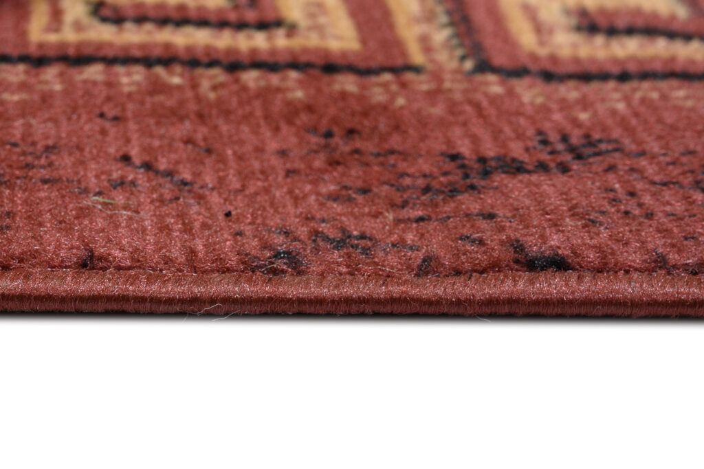 Alfombra Atlas Marrón Beige Clásico Borde