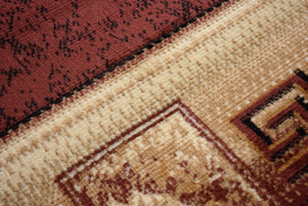 Alfombra Atlas Marrón Beige Clásico Borde