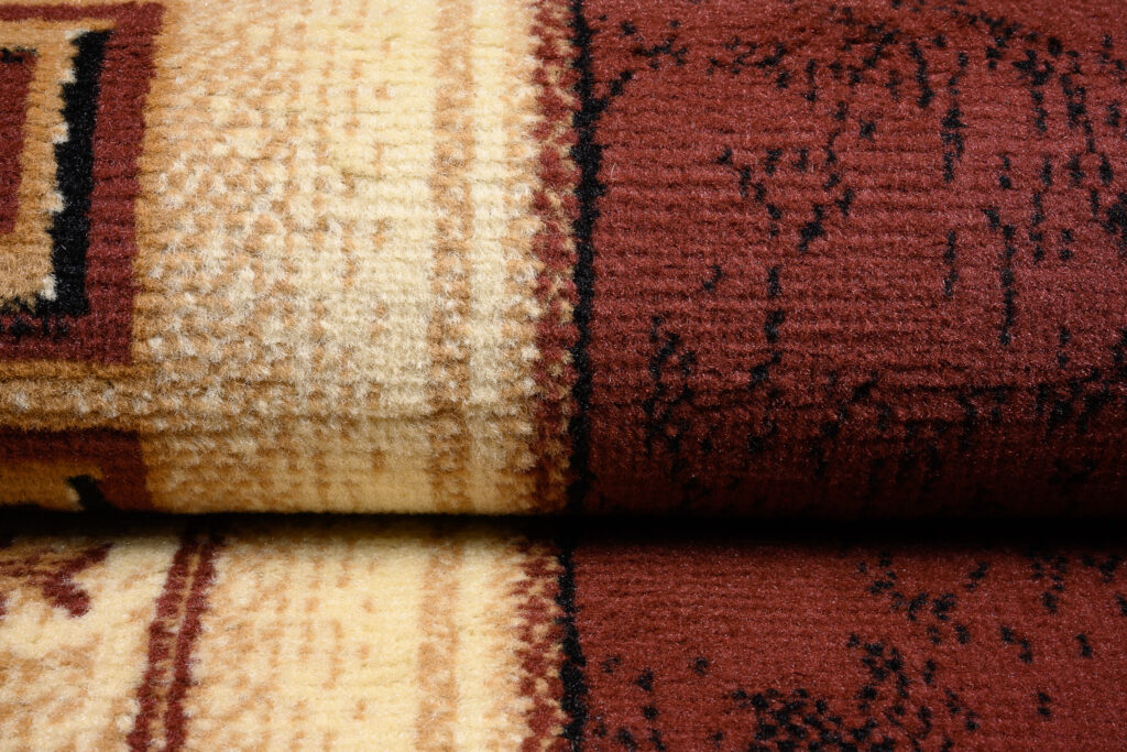 Alfombra Atlas Marrón Beige Clásico Borde