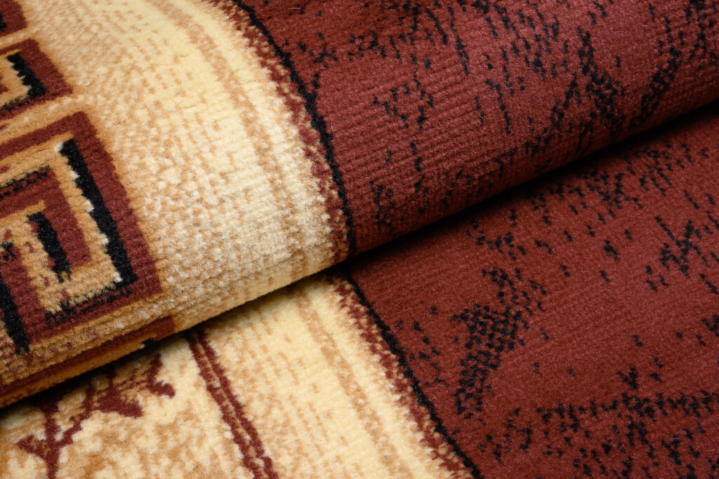 Alfombra Atlas Marrón Beige Clásico Borde