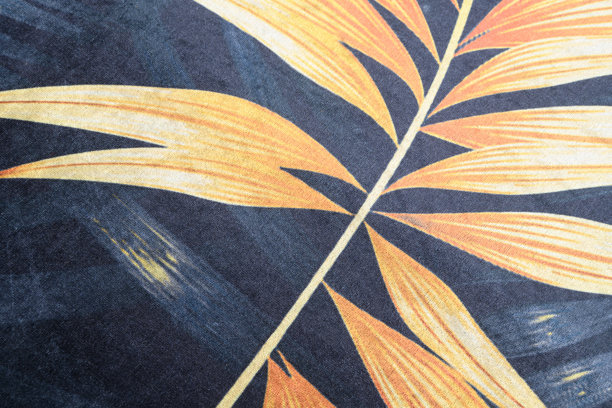 Alfombra Toscana Grafito Dorado Hojas